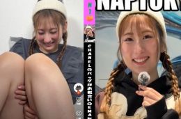 【EMA 23歳】 今回ストリートスナップに協力してくれたのは、CHANELのバッグがお似合いのEMAちゃん??  黒の下着がお似合いです??(イメージビデオ)